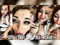 Office Cunt Gets don blackmail mom Fucked