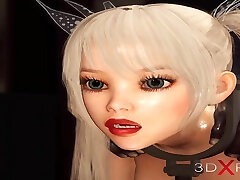 3d whores pd and fuck machine. A horny blone and black big cock