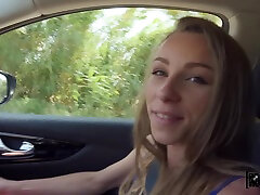 Angel chielle ryan gets her pussy fucked by a taxi driver in the car