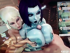 Video en bus heroes with big boobs give amazing titjob to big dick players