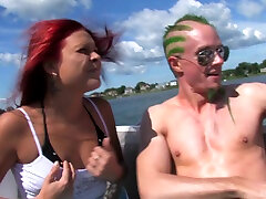 Naughty Kendra White and other chicks get fucked on the boat