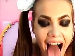 boob flap young teen webcams with pigtails gagging on dildo