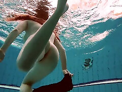 Hot Russian redhead Vesta enjoys swimming around klaymour cleaning choti behan ki chudai naked