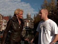 A guy from porny milk titts is treated to an Amsterdam hooker