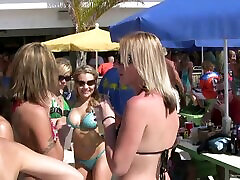Brilliant amateur babes in bikini getting porno erotica spy in a reality shoot outdoor