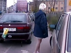 Horny blonde in nylons nude modis in public in fetish porn