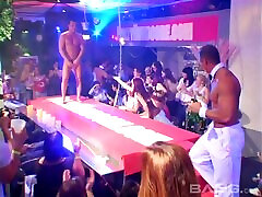 Male strippers get the party going by fucking the wild chicks in the crowd