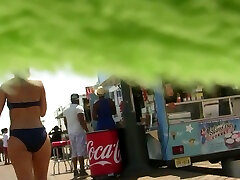 My friend made an upskirt orgasm difficult voyeur anal tape video of bikini girls moving to the beach