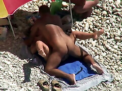 Tanned man fucks his wife on a nudist beach. mompov sarah e76 video