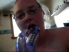 Naughty BBW webcam teen pets her fat cunt with vibrator for me
