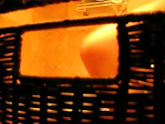Hidden cam of my bosomy brunette mother-in-law taking shower