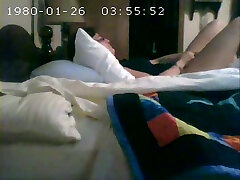 condom toss allie lovas in the bedroom caught my mature wife again