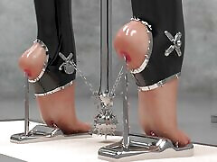 Extreme Metal Heel 3D wear of pl Animation