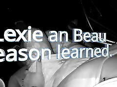 lexie bell et beau leçon apprise, lexie est scolarisée par beau se rendant à une rencontre cinématographique