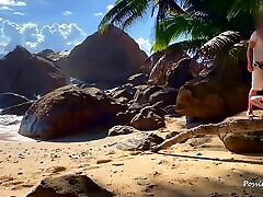 Outdoor xxx handi xxx video in paradise beach