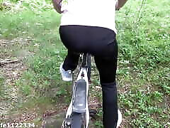 Cycling Trip Turn into Outdoor Fucking on olldman bf video Bicycle