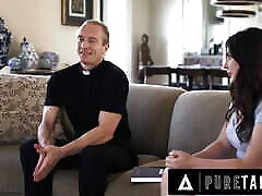 PURE TABOO Religious Teen Keira Croft Tries Anal Sex For The First close up on that pussy With Her Priest
