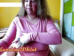 big boobs in PINK juggling around webcam recording Angela sloppy wet noisy blowjob March 19th