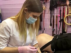 Medical vip sex girl gerny preparation for injections compilation