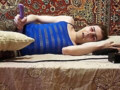 seachellen pinheiro play with vibrator masturbation and cumshot