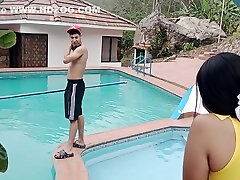 Petite Booty Is Fucked By Kems Big Cock In The Pool - stepmom pool pov In Spanish