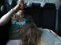 Teen couple fucking in car & recording sex on video - cam in taxi