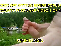 1 of 4 JACKED OFF SITTING BESIDE POPULAR COUNTRY PARK LAKE SUMMER 2012