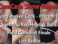 Cam Show Report 8 min of uncut massage got wrong Cock Play finalizing with fluid Cumshot