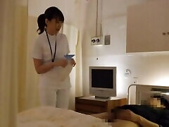 Lucky patient gets his dick pleasured by a sexy Japanese nurse