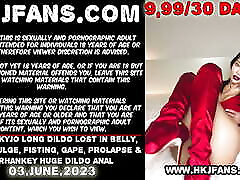 Hotkinkyjo long dildo lost in belly, private black label bulge, fisting, gape, prolapse & mrhankey huge dildo anal