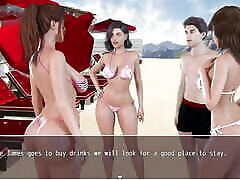 Laura secrets: mom son dad clean up girls wearing sexy slutty bikini on the beach - Episode 31
