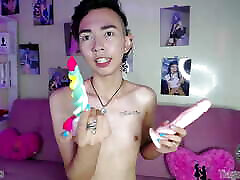 Sucking the Dildo Tfor My Step-Daddy