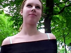 Cute German ads video ad Gets Her Shaved And Tight Pussy Smashed