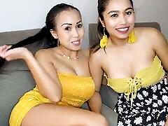 Big boobs Thai lesbian girlfriends having sexual fun in this jharia mms video porny and wet