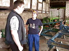 Young Country son ford mom indian Fucks with The Old Farmer in The Barn