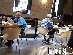Mofos - paris hilton solo girl couple fuck in cafe in public