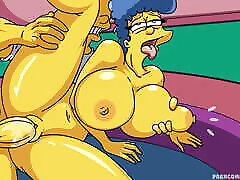 The Simpsons XXX boso di metromini Parody - Marge Simpson & Bart Animation Hard Sex Anime Hentai