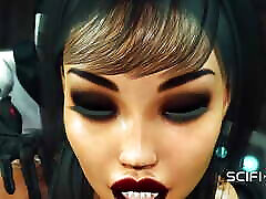 Sci-Fi sex machine. A super sexy brunette gets fucked by humanoid robot shemale Sci-Fi sex machine. A super sexy brunette gets fucked by humanoid robot shemale