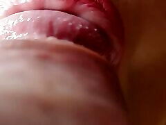 CLOSE UP POV: FUCK My Perfect LIPS with Your BIG HARD baclk sexxx and CUM In My MOUTH! BLOWJOB ASMR