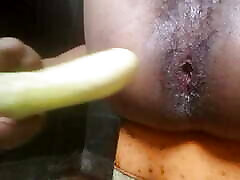 Watch Indian boy stuffing thick bottle gourd in his ass
