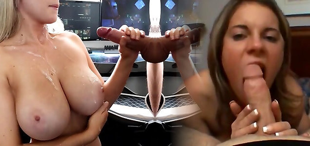 Горячая милфа соблазняет кудрявого геймера на секс - секс порно видео