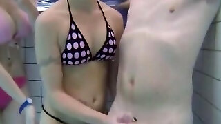 Skinny Babes in a Super Anal Fuck Action near a Pool Side