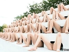 Heap of super-naughty and naked Asian girls