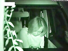 Naughty woman backseat car sex