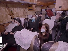 Asian College Amateur Fucked On The Tear Up Bus - Asian Creampie