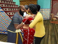 Hindi Version - Desi Wife Let Her Self to Be Fucked by Others to Save Her Spouse - Wickedwhims