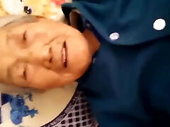 Chinese 75yo Granny Internal Cumshot