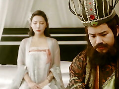 Chinese Girl with big beautiful globes sucks a big dick very deep and fucks doggy fashion with cum