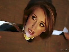 Provocative instructor punishes sexy student babe Harley Jade