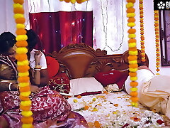 Cheating Newly Married wife with Her Guy Friend Hardcore Fuck in front of Her Husband ( Hindi Audio )